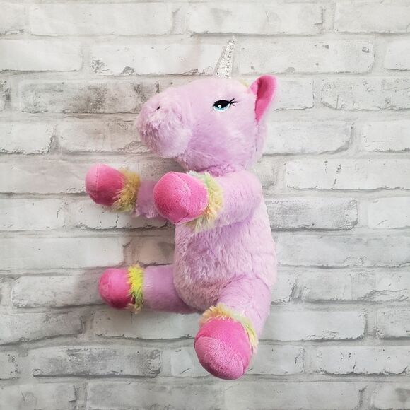 Soft Cuddly Purple Unicorn Plush - Picture 3 of 4